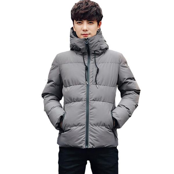 

men's down parkas winter fashion men's hooded thickened cold and warm down padded jacket down jacket winter casual plus size jacke, Black