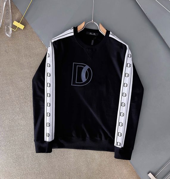 

duyou milano hoodies luxury designer men hoody women sweatshirts combed cotton print sueter hombre heather pullover hoodies for man dy036, Black