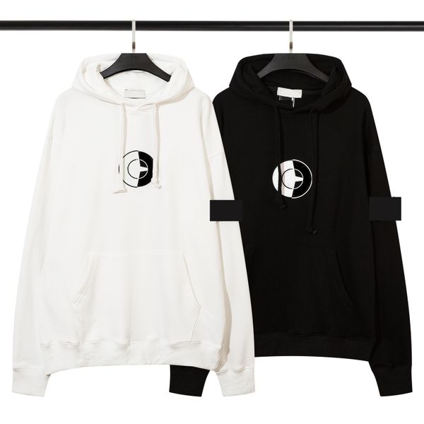 

designer toney stone brand men's hoodie sweater chest island badge hoodie fashion cotton armband tide stone, Black