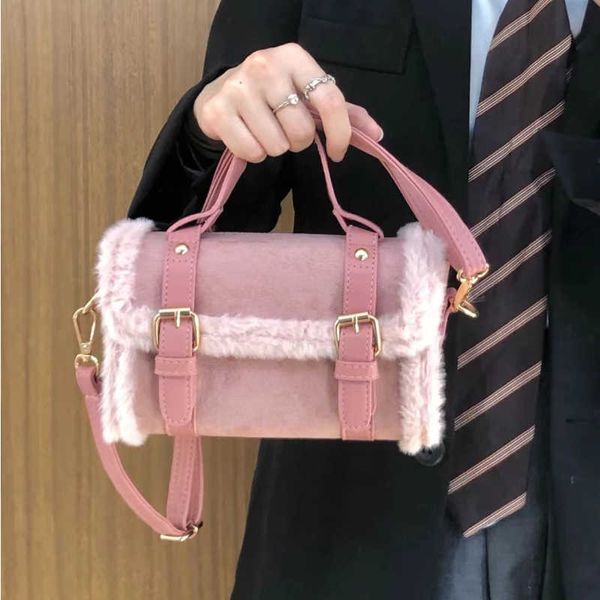 

hbp shoulder bags handbags premium autumn and winter lamb plush bag women new fashion crossbody bag versatile ins small crowd texture bag 22