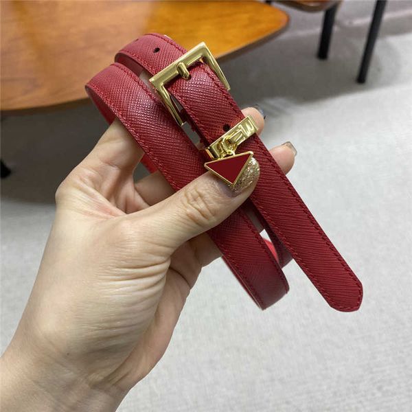 

leather women genuine belts triangle buckle designer thin belt for woman fashion casual waistband lady cintura ceintures 2.0cm, Black;brown