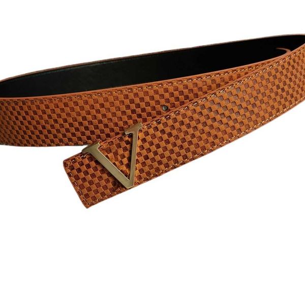 

fashion luxury men women brand belts plaid leather letter buckle belt designer man ladies high-quality business jeans belt width 3.8cm, Black;brown