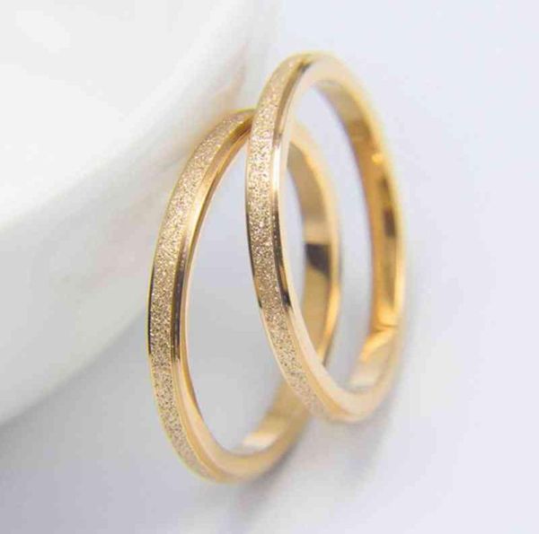 

sal gold plated elegant fashion stainls steel wedding bands round rings for women6490997