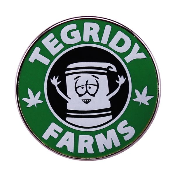

tegridy farms pin animated tv series brooch badge accessory south park, Blue
