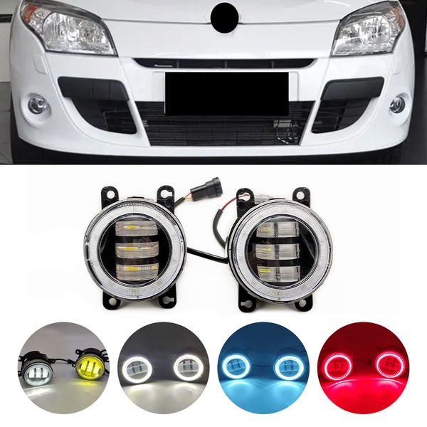 

car styling led bulb h11 fog light angel eye drl 12v for renault megane 2/3 duster logan fluence koleos kangoo sandero thalia