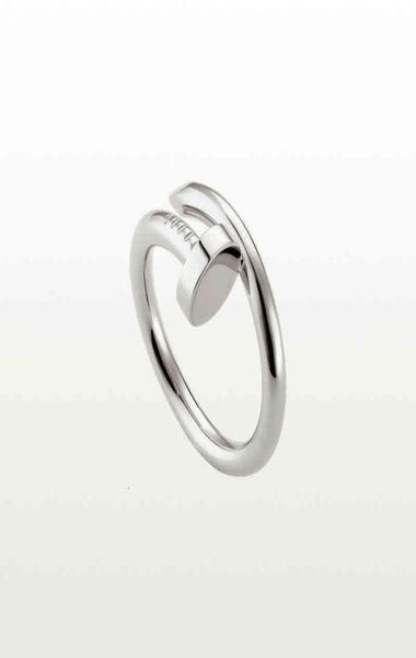 

nail ring luxury designer jewelry rings for women titanium steel alloy goldplated 2022 fashion accessories never fade not allergi4329100, Silver