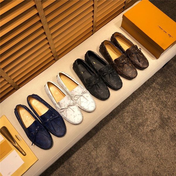

genuine leather men casual shoes designer luxury italian mens loafers moccasins breathable slip on male driving shoes daily office formal sh, Black