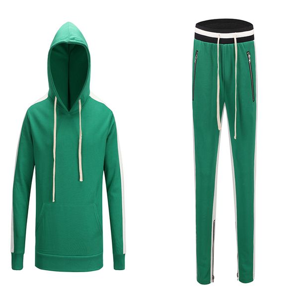 

casual tracksuit men women hoodie long sleeve cotton tracksuits black white yellow pullover sportswear mens autumn winter sweatshirt sweatpa, Gray