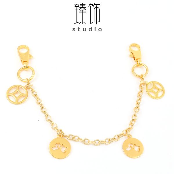 

bag parts accessories luxury decorative chain for high-grade versatile hand hanging short strap l color 221118, Black