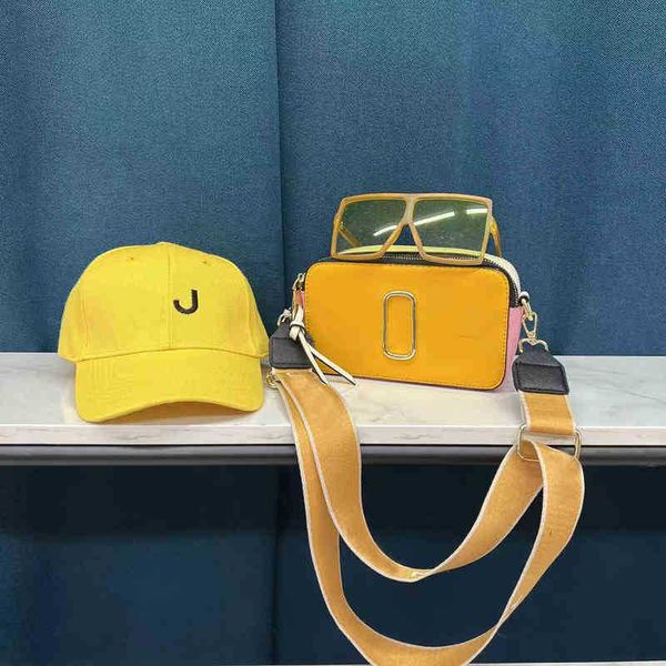 

3 pcs set evening bags korean version texture women's m wide shoulder strap j fashion color matching camera single messengers 220517