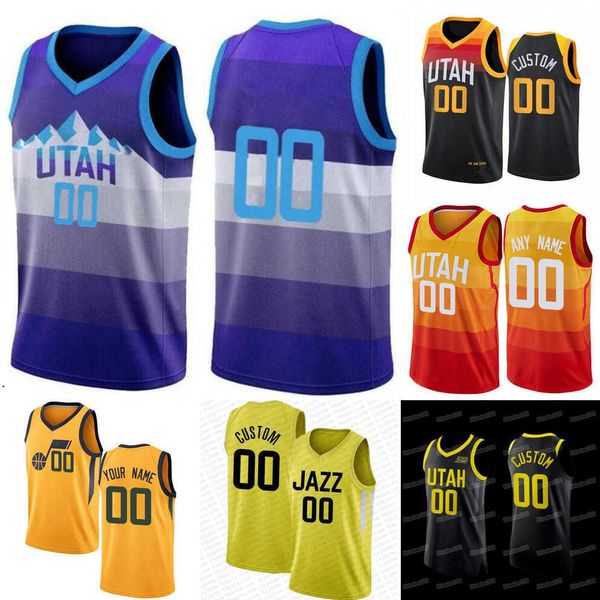 

basketball jerseys mens womens youth utah''jazz''custom 41 kelly olynyk 5 malik beasley 8 jarred vanderbilt 0 talen hort, Black;red