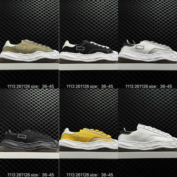 

designer maison mihara yasuhiro sole canvas shoes men toe cap mmy shoe women