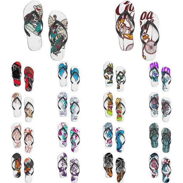 

fashion custom shoes designer slippers provide pictures to customization flip flops white black brown indoor comfortable slide