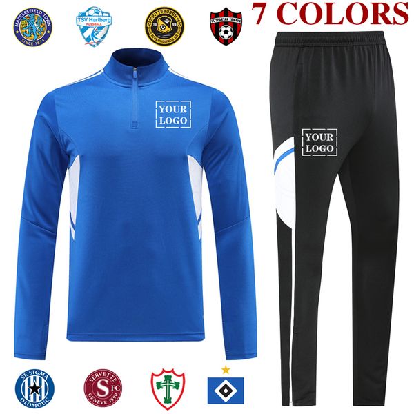 

casual men's tracksuits soccer training sets personal group custom printed tsv hartberg spartak trnava sk sigma olomouc servette fc, Gray