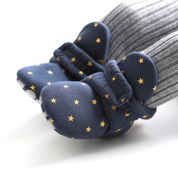 

sneakers born baby socks shoes boy girl toddler first walkers booties cotton soft antislip warm infant crib shoes 221119, Black;red