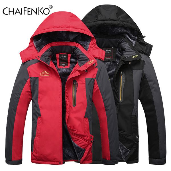 

men's down parkas s winter fleece warm thick jacket coat outdoor outwear waterproof hooded casual l-9xl 221118, Black