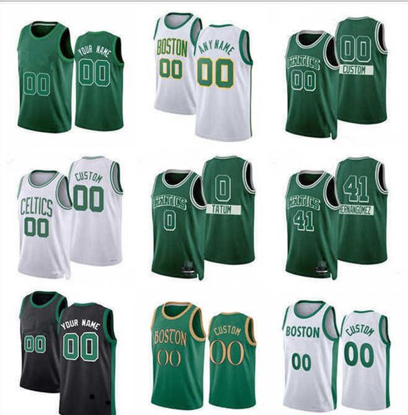 

75th custom jersey men womens youth jayson 0 tatum al 42 horford jaylen 7 brown marcus 36 smart basketball jerseys green, Black;red