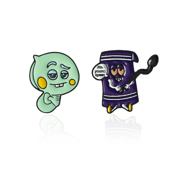 

south park brooch cute cartoon cross-border aladdin lantern flying blanket metal brooch alloy badge bag pin female, Blue