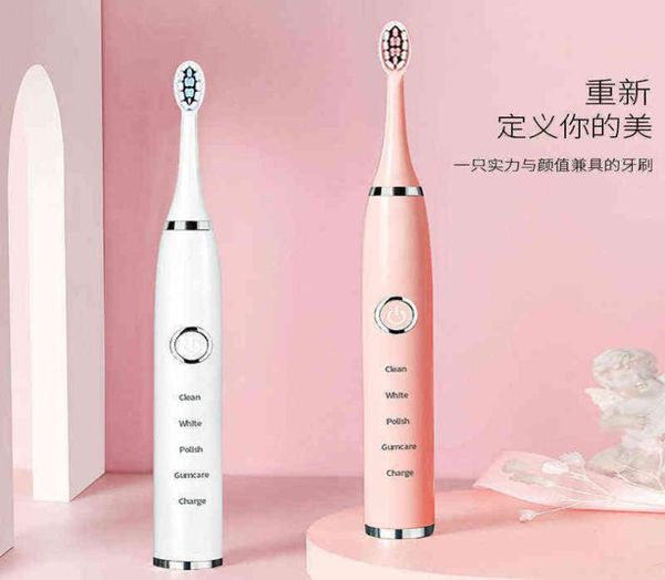 

toothbrush gl46a electric toothbrush usb quick charge cleaning whitening teeth oral cavity replaceable brush head 24 hours delive 8305954
