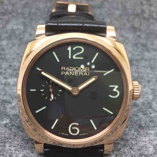 

superclone vs luxury mechanical movement watch panahai radio 1940 series pam00575 wrist pam575 swiss designers es, Slivery;brown