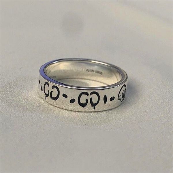 

fashion luxury ring for men women ghost designer rings jewelry sliver color, Silver
