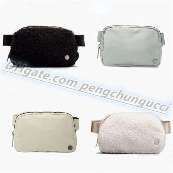 

high classicbelt bags fanny pack designer classic bum chest yoga bag bumbag nylon wool cloth with soft nap womens men shoulder crossbody pur