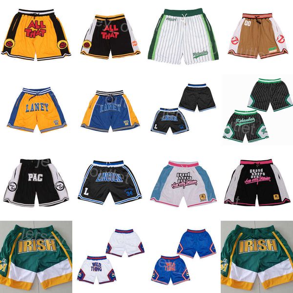 

movie pocket all that basketball shorts elastic waist laney sweatpants wear drawstring g-baby ghost lincoln college pant kekambas vice city, White;black