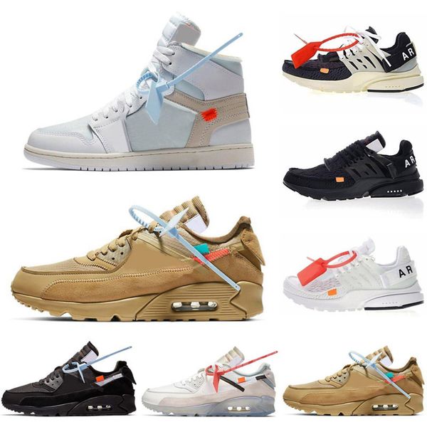 

2022 original men's and women's off shoes mca white black red mac silver metal volt low three black green gner presto 2.0 chaussur