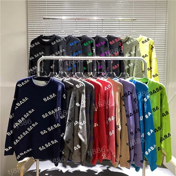 

designer sweater men women senior classic leisure multicolor autumn winter keep warm comfortable 17 kinds of choice ho vtt, White;black