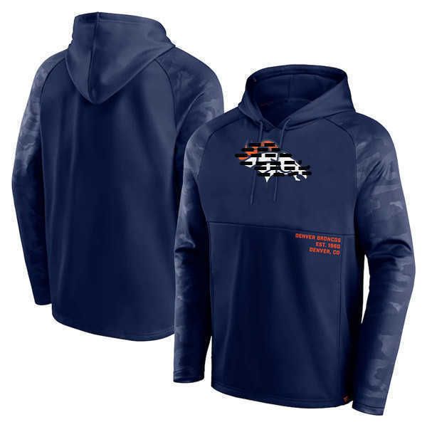 

men denver style broncos hoodies black service sideline performance pullover hoodie, Blue;black