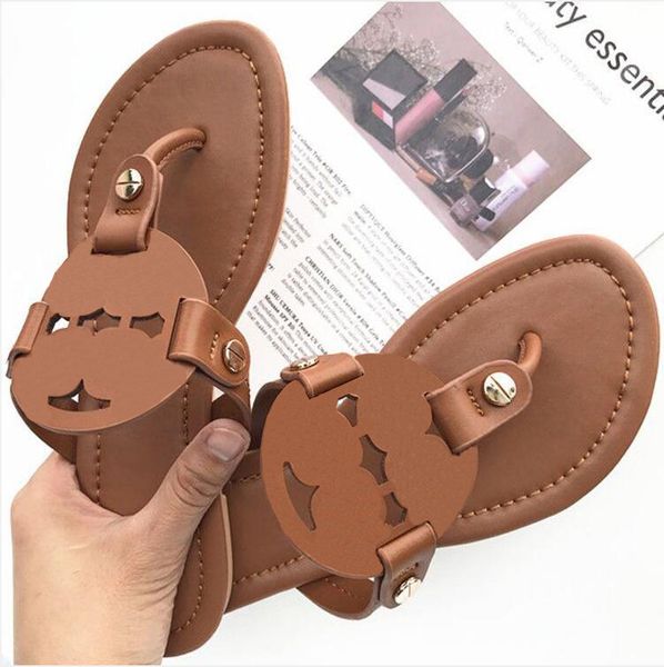 

2022 designer sandals women's flat slippers couple men's slides ladies luxurys summer fashion flip flops leather hollow out beach, Black