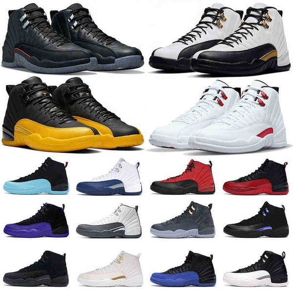 

men outdoor shoes 12 12s jumpman royalty taxi utility dark concord reverse flu game royal twist b playoffs bulls mens women trainers, Black