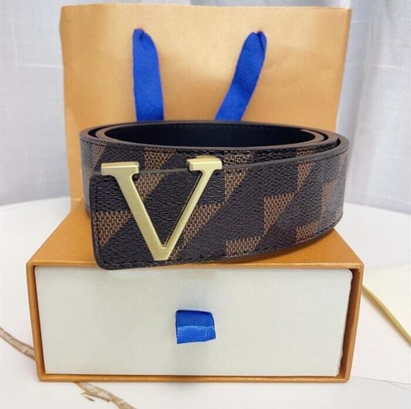 

2022 mens designer belt width 3.8cm fashion luxury man belt 18 color buckle letter cintura ceintures belts gurte yellow box, Black;brown