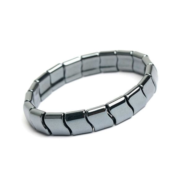 

hematite bracelet men 's and women 's elastic hematite bracelet black jewelry