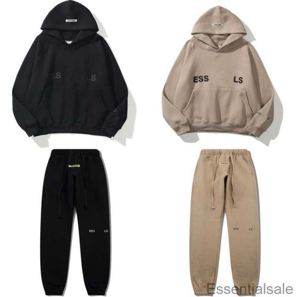 

mens and womens hoodies leisure fashion trends essentia designer tracksuit hooded pullover casual sweatshirt 378a, Black