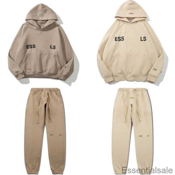 

2023 designer men women hoodies essentia sweater hoodie winter oversize autumn fear ess silicon skateboard high god hoody hooded qzz7, Black
