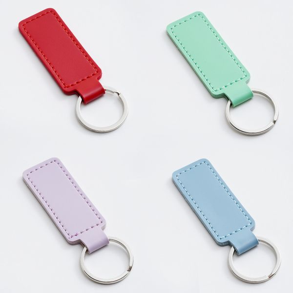 

pu leather keychain car key ring accessories key chain keyring wholesale, Silver
