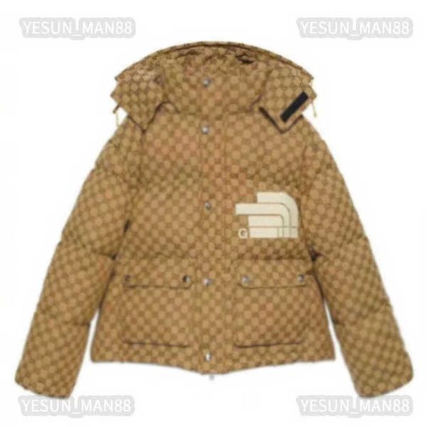 

men's women's parkas mens designer cuccis down jacket autumn and winter women detachable hooded puffer jackets coat outerwear caus, Black