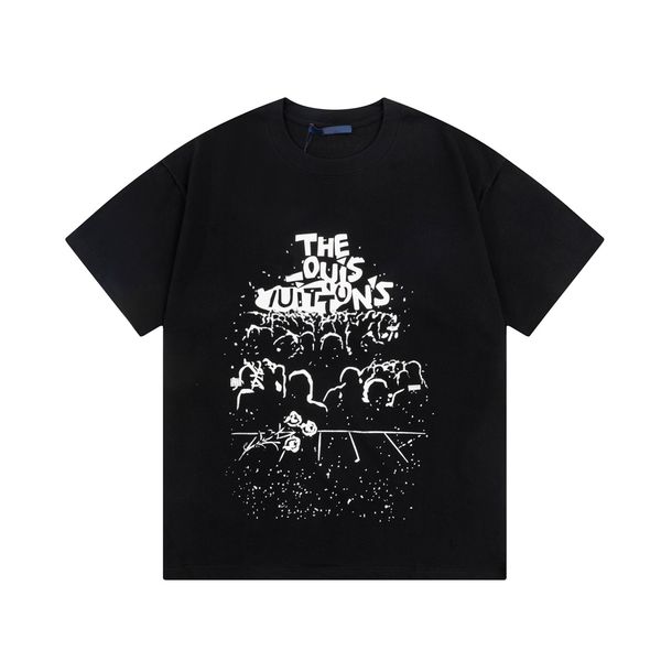 

2022 new men's cotton fabric letter printing designer t-shirt women's short sleeve summer shirt fit loose size xs, White;black