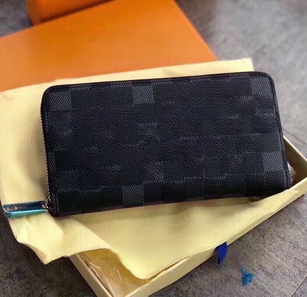

designer wallet men zippy wallet card holder credit women classic fashion printing long wallets pocket organizer purses coin purse, Red;black