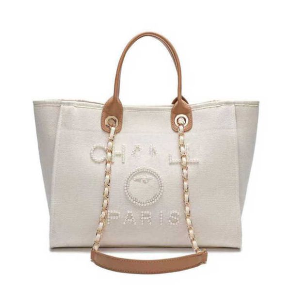

luxury fashion women's evening bags ch brand canvas handbag classic pearl beach hand bag designer female large backpack small packs por
