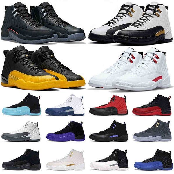 

men outdoor shoes 12 12s jumpman royalty taxi utility dark concord reverse flu game royal twist b playoffs mens women trainers, Black
