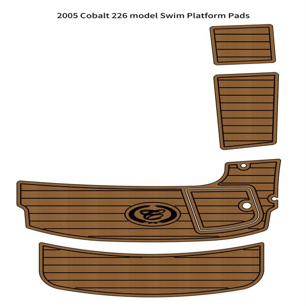

2005 cobalt 226 swim platform step pad boat eva foam faux teak deck floor mat