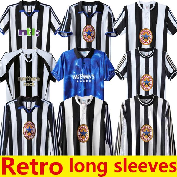 

retro 96 97 98 99 newcastle soccer jerseys nufc shearer hamann shearer pinas 1988 93 95 1997 05 06 2000 01 04 06 united owen classic footbal, Black;yellow