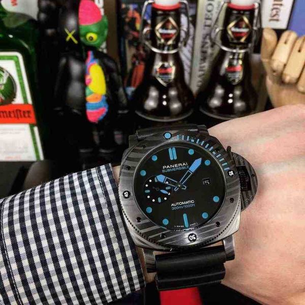 

watch limited edition vs carbon fiber ceramic panerais sswatch luxury mechanical movement panera swiss automatic sapphire mirror size 47mm u, Slivery;brown