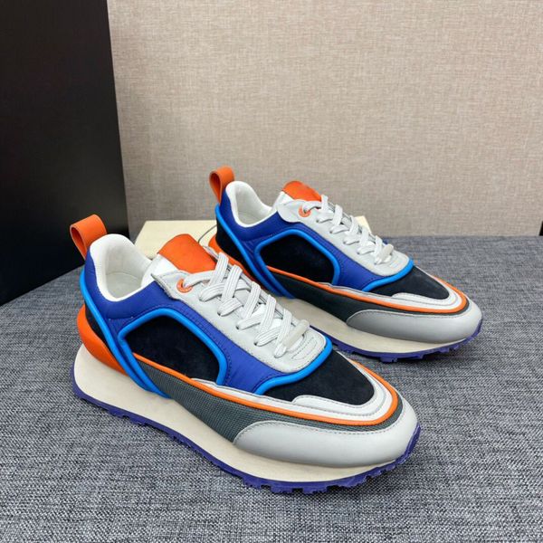 

elegant brand racer sneakers shoes man suede nylon mesh racer low-casual shoe platform soles runner sports men comfort