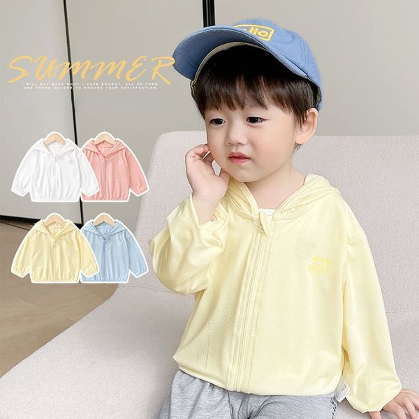

Baby clothes hooded sunscreen coat summer clothes for boys and girls baby children thin sports top