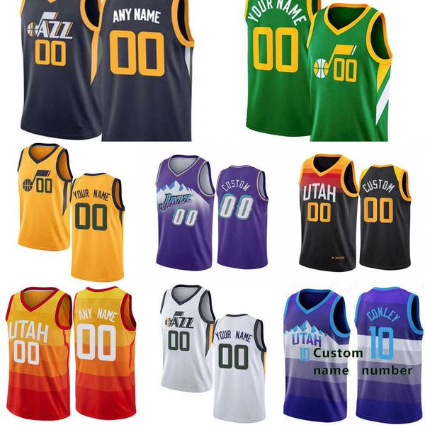 

basketball jerseys 75th custom mens womens utah''jazz''jersey 3 trent forrest 8 rudy gay 41 juancho hernangomez 6 nickei, Black;red