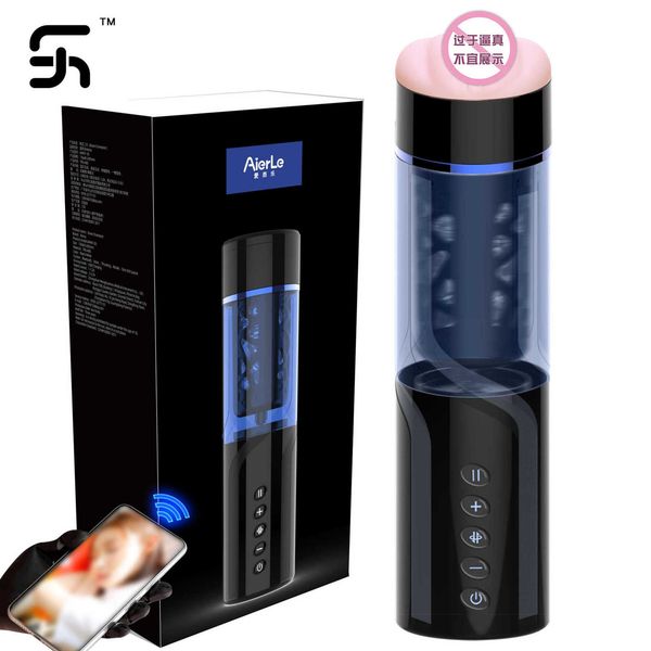 

toy massager automatic aircraft cup men's telescopic rotating bluetooth masturbator products dream house xiaolong generation 2