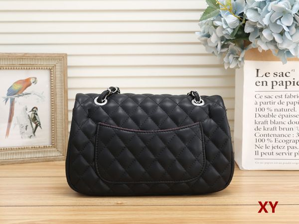 

designers luxury shoulder bag totes purse handbag message bags cluth brand classic crossbody pu damier #3828 chain 28cm quilted double